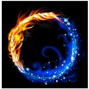 Fire and Water ring