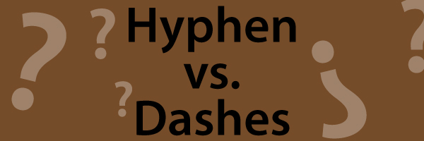 hyphen versus dash